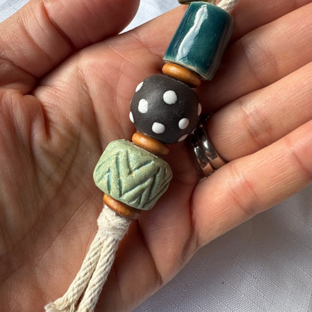 Clay keyring, decorative piece