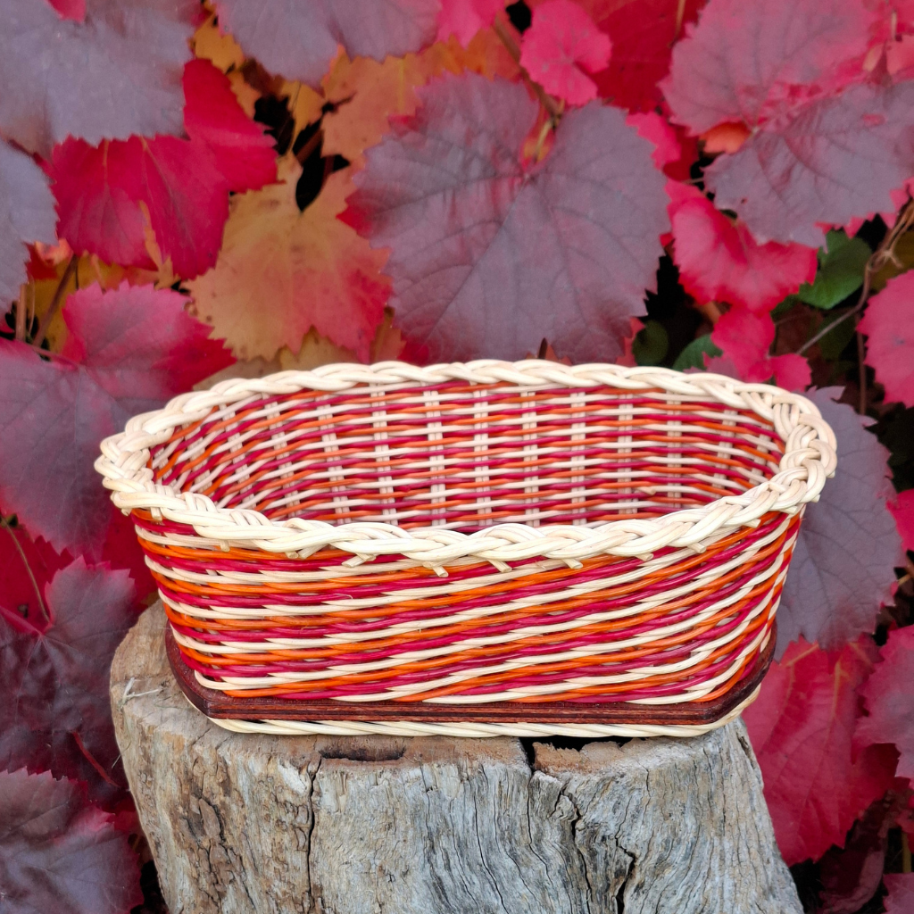 Bread basket red orange.