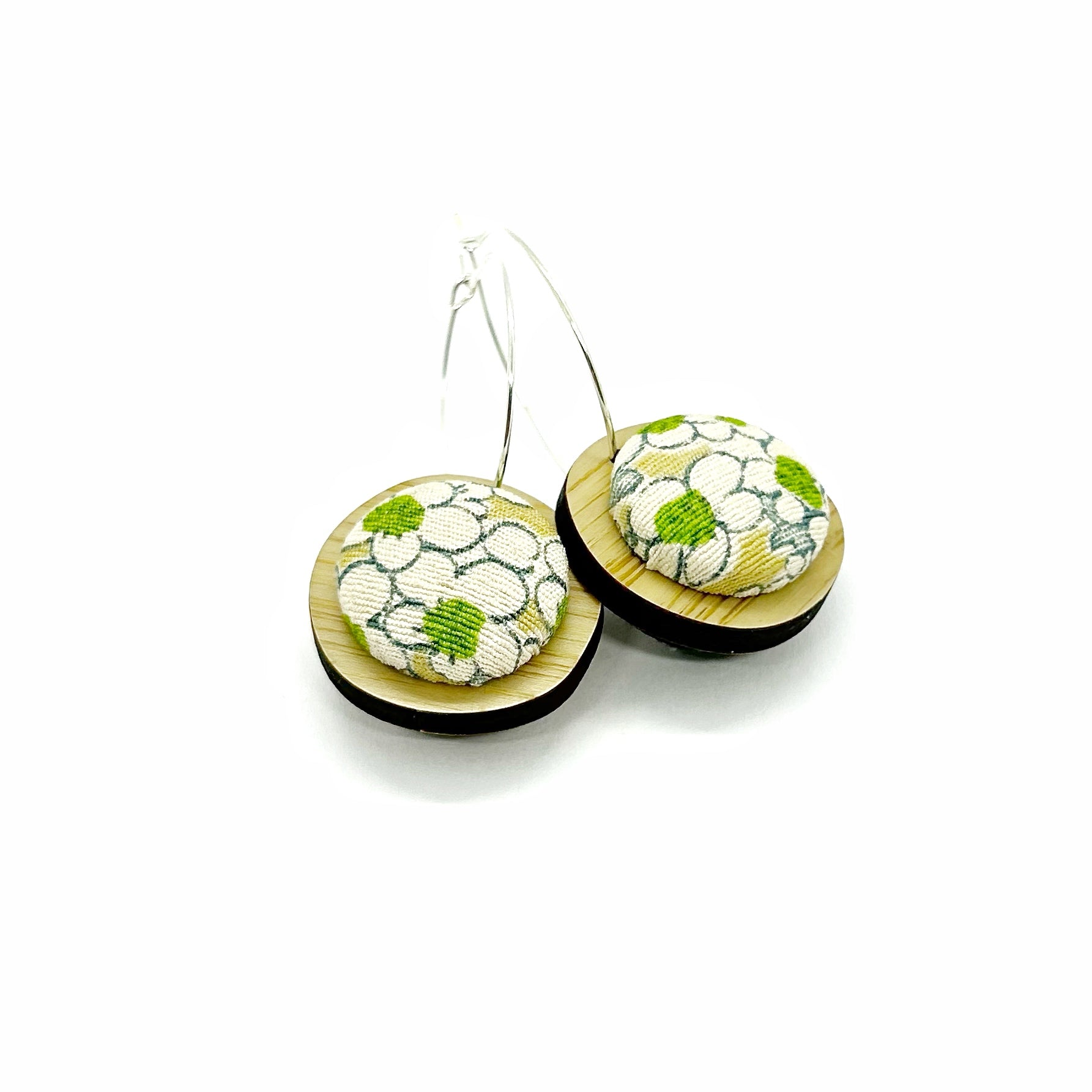 Double Sided Pebble Earrings - Dragonfly