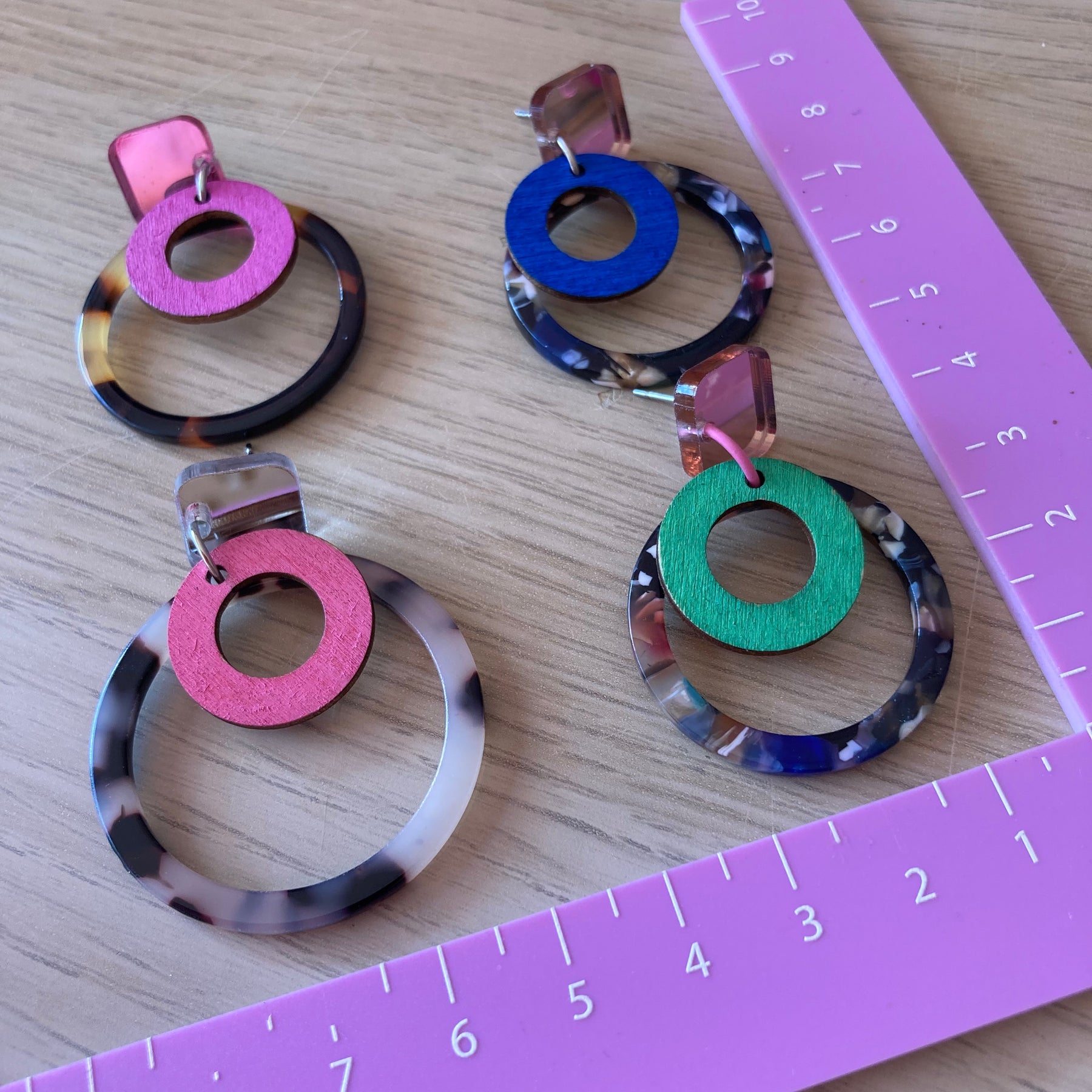 Double hoop earrings