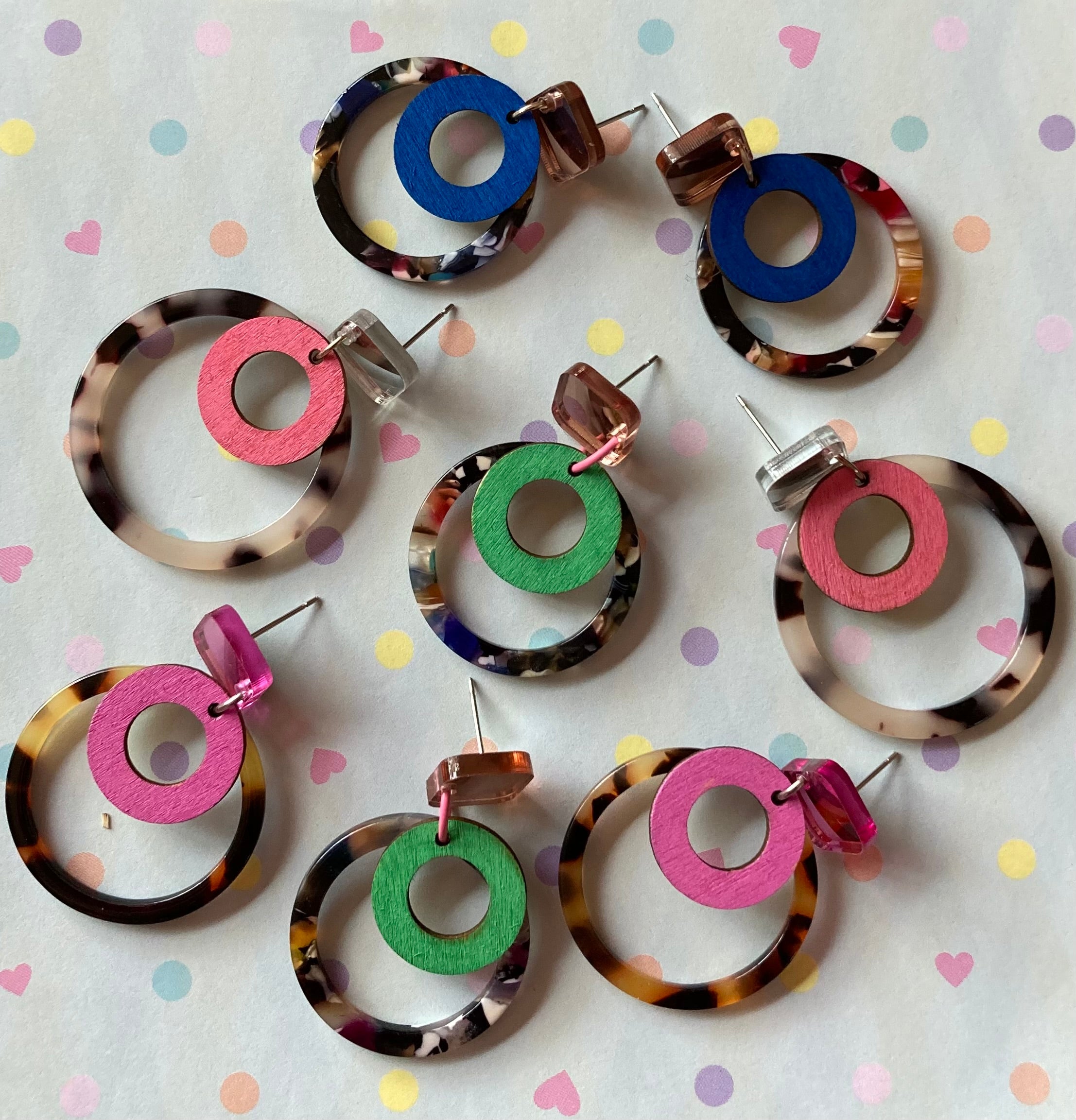 Double hoop earrings