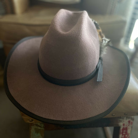 Brown fur felt hat size 58/59