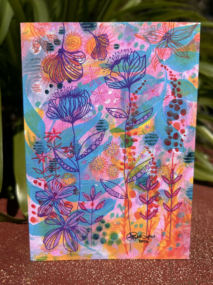 Joyful Coloured Greeting Cards Collection : Sending With Love & Bright Wishes: