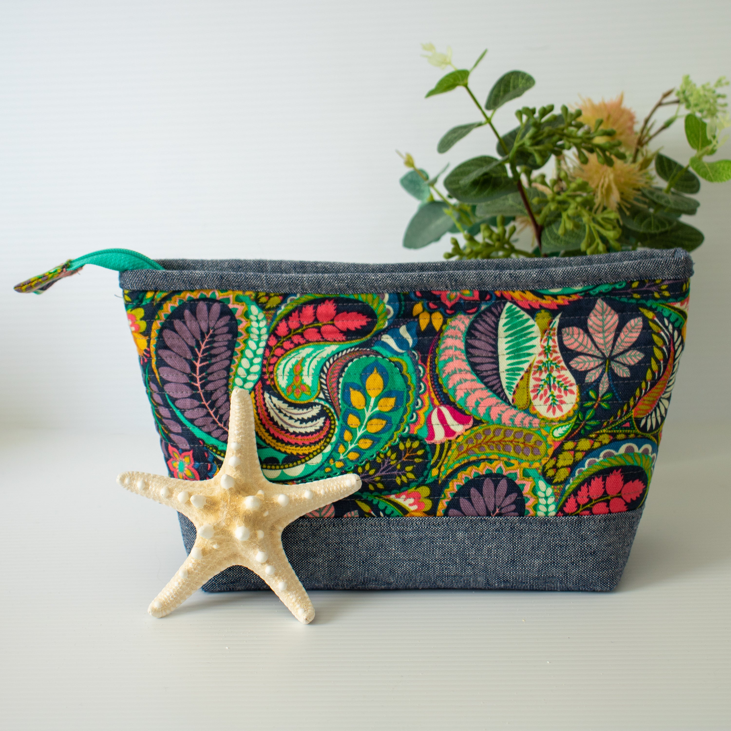 Solstice Large Open Wide Zip Pouch