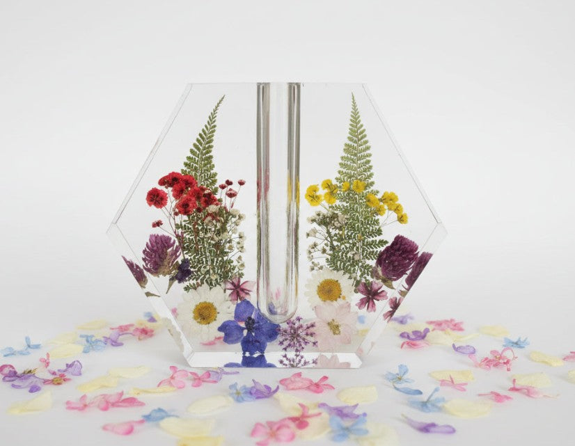 FOREVER BLOOMS - Botanical Propagation Vase - Mixed Flora