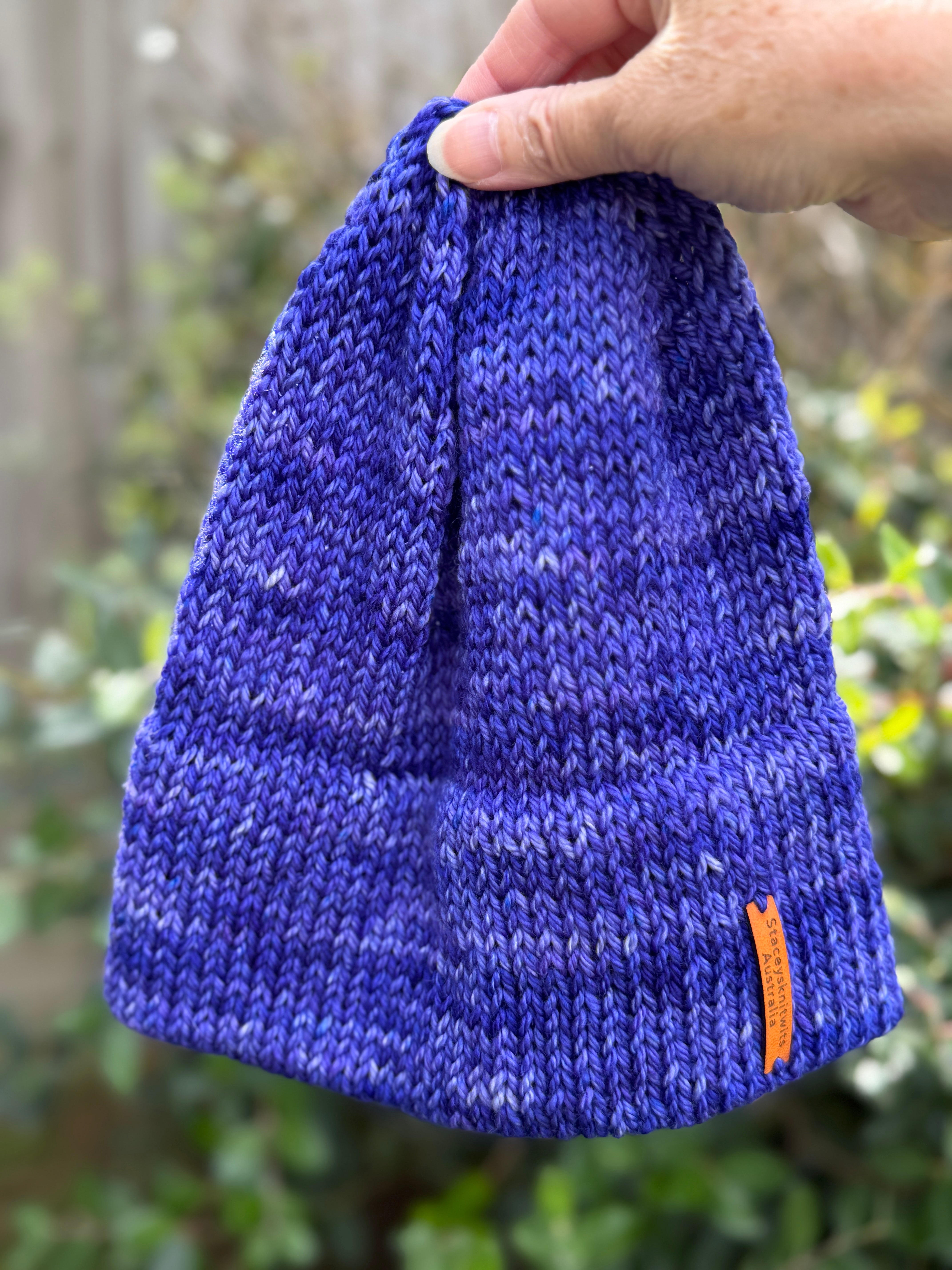 Blue Beanie, Merino Beanie, Mens or Ladies Beanie