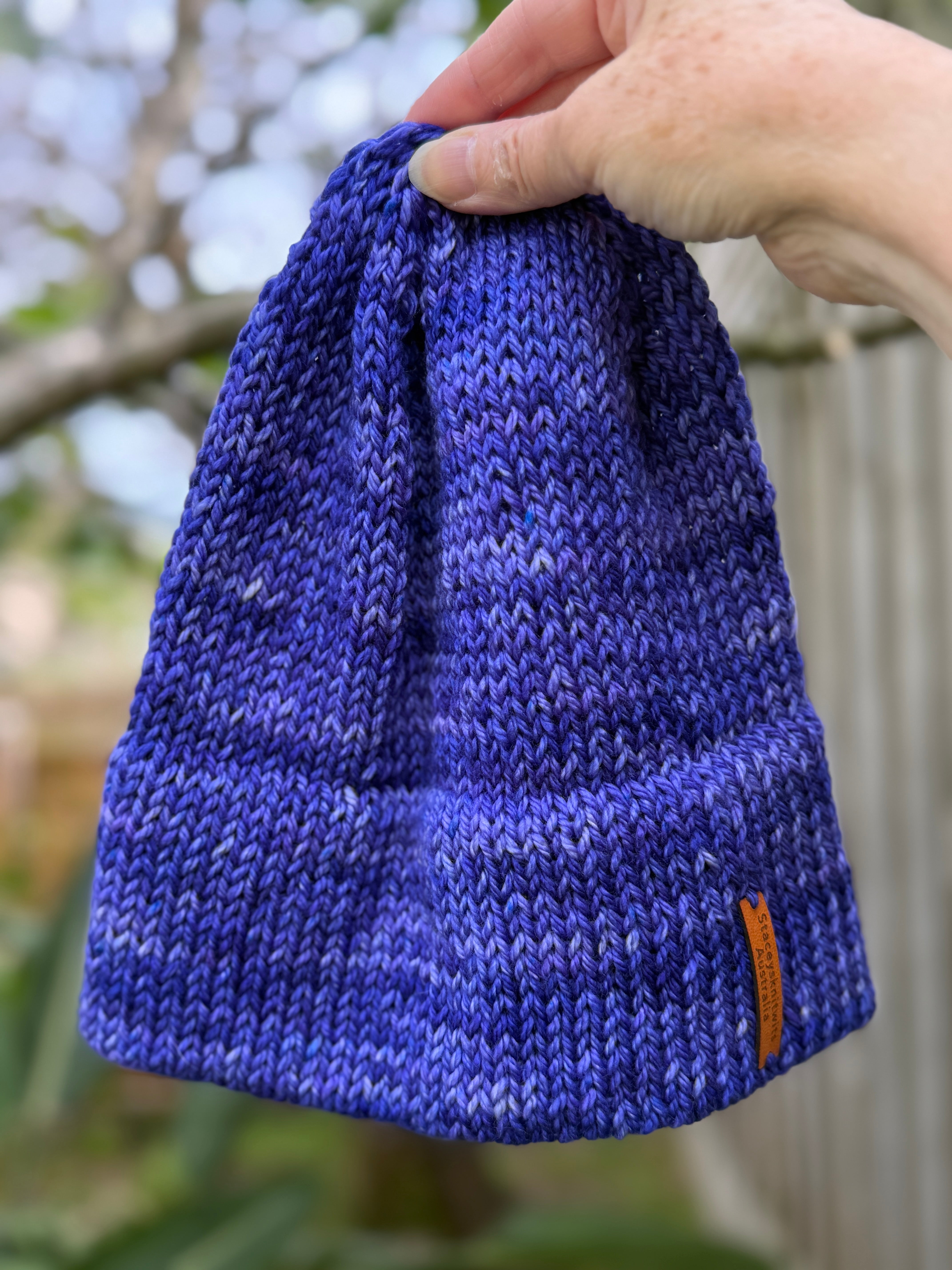 Blue Beanie, Merino Beanie, Mens or Ladies Beanie