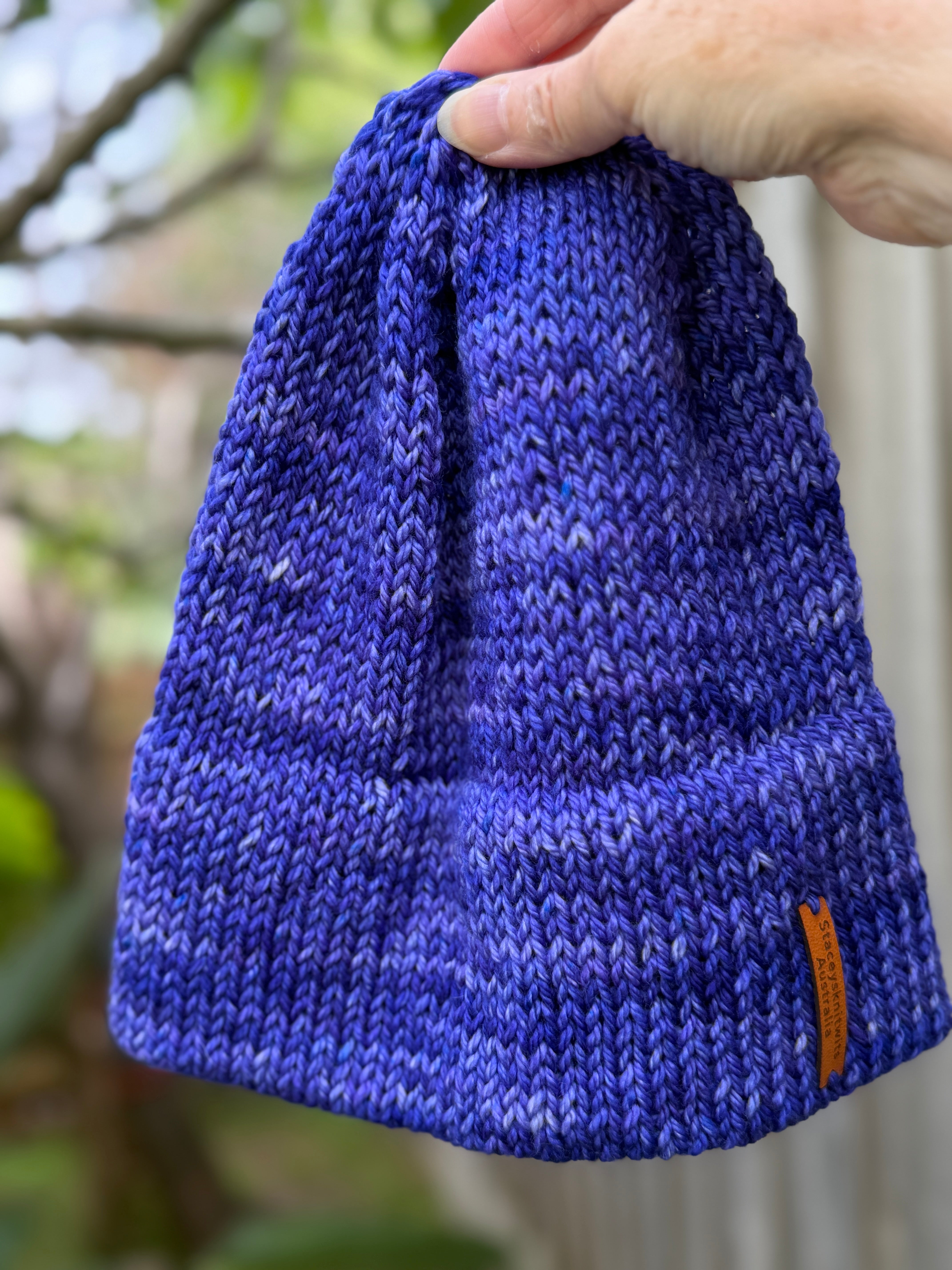 Blue Beanie, Merino Beanie, Mens or Ladies Beanie