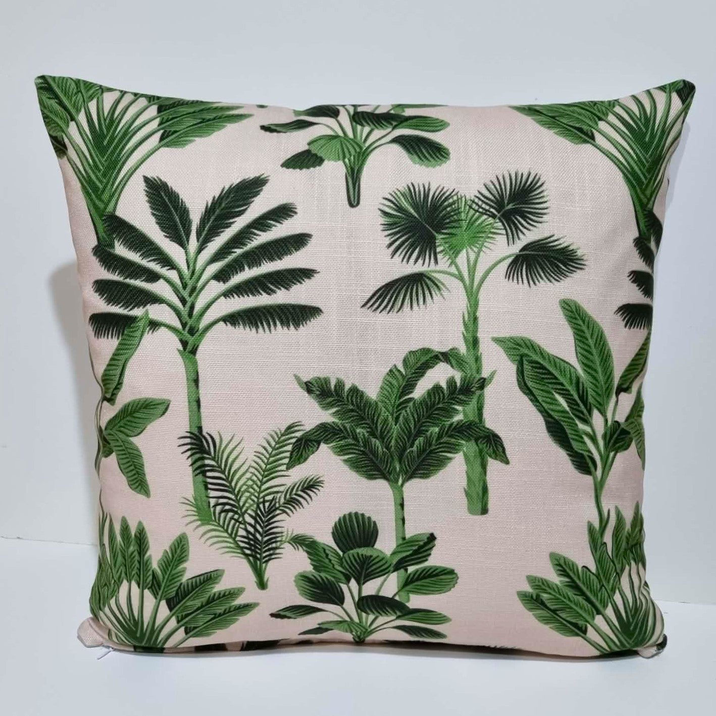 Palms print cushion cover. Coastal living 45x45cm