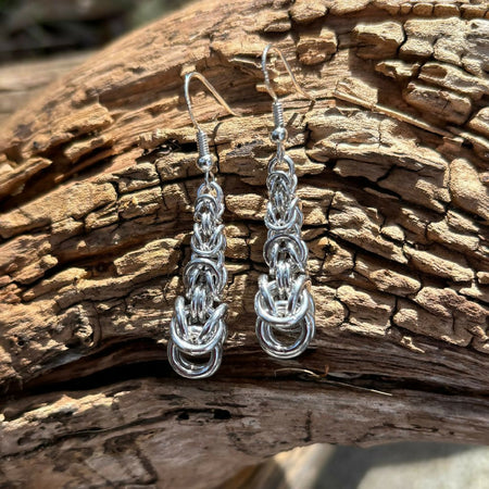 Graduated Byzantine Drop Earrings