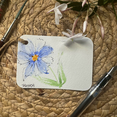 Floral Gift Tags Greeting Cards