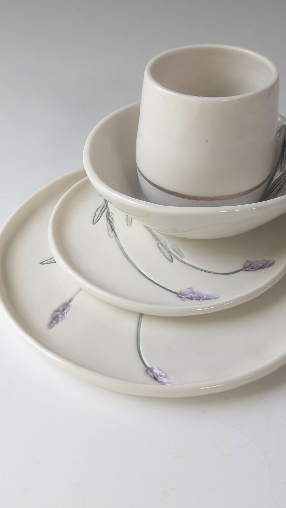 Lavender breakfast set