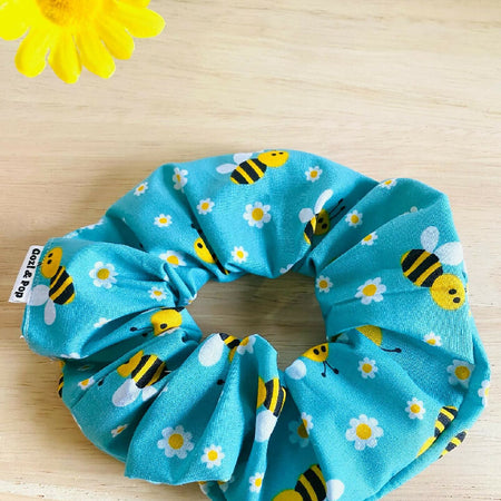 Scrunchie Petite size ‘Bees’ fabric