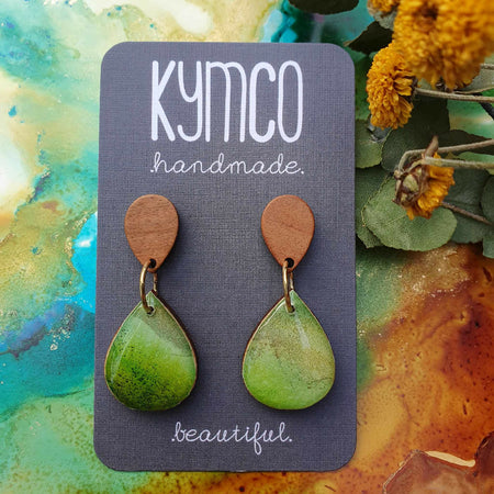 The Rainforest Collection| Resin large dangle earrings | Various