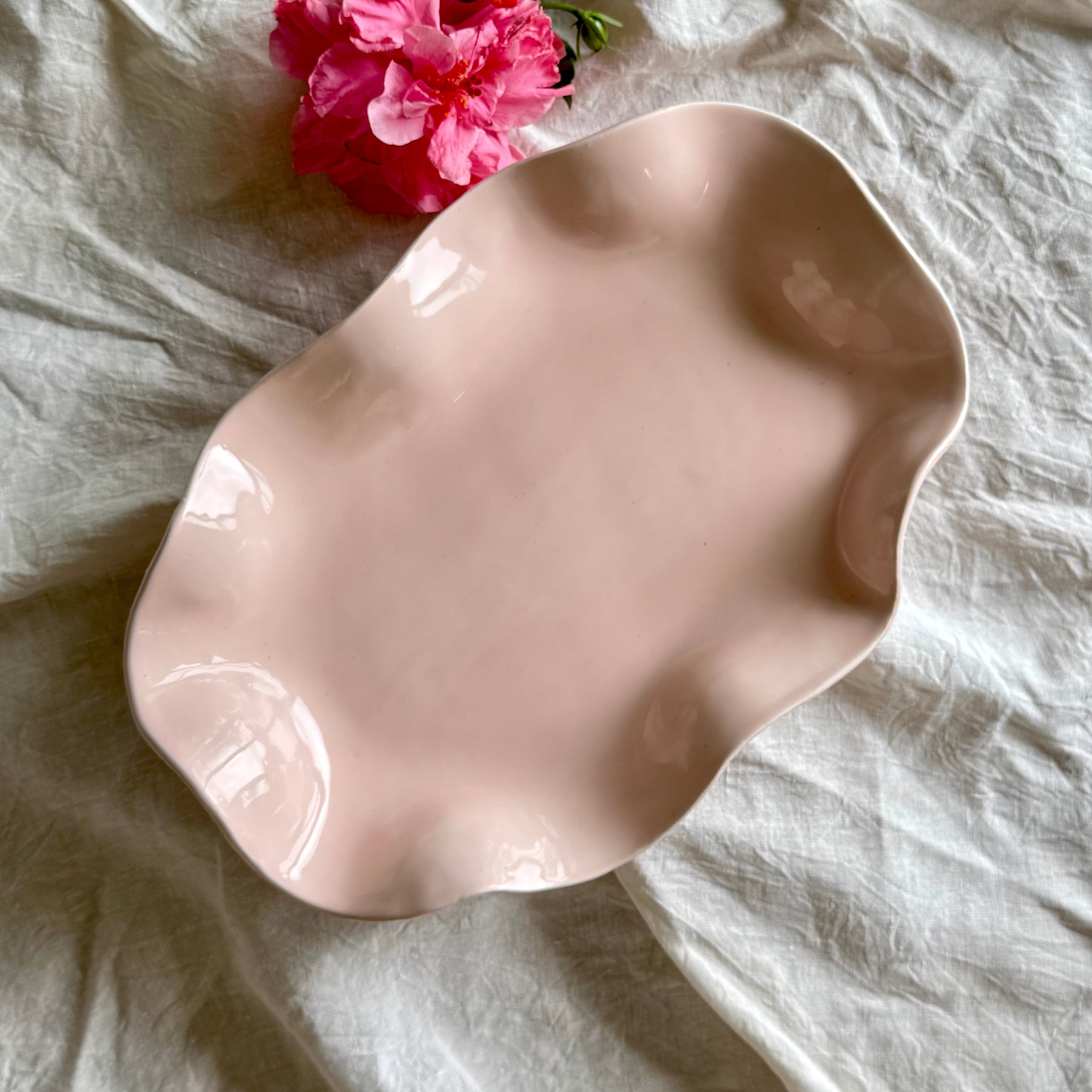 Reverie | Porcelain Ruffle Bowl | Handmade Pottery