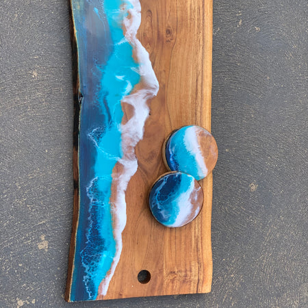 Ocean Resin board | platter | serving board | Charcuterie board| | gift ideas