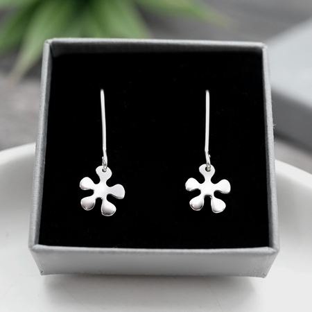 Tiny Splat Earrings - Handmade Sterling Silver Earrings