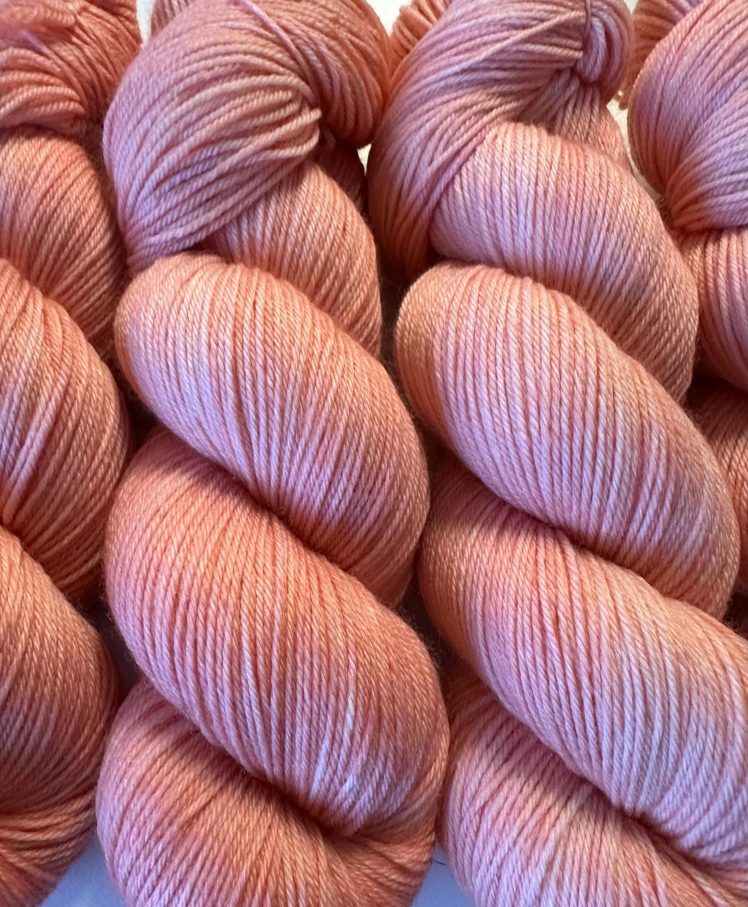 Coral - 4ply Deluxe Hand Dyed Sock Yarn