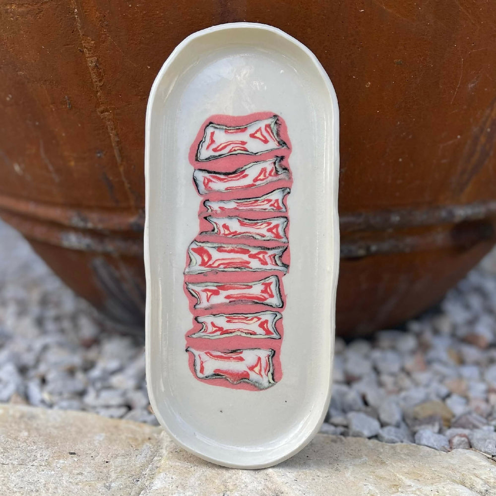 Australian Ceramic Pottery Artist Ana Ceramica Home Decor Kitchen and Dining Nerikomi Inlay Plate Tray Dish Handmade Pottery Ceramics