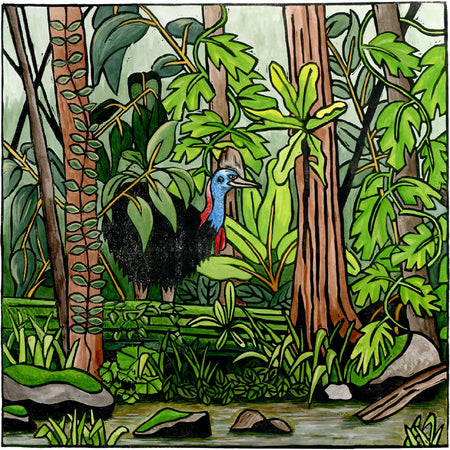 Cassowary - Limited Edition Giclee Print