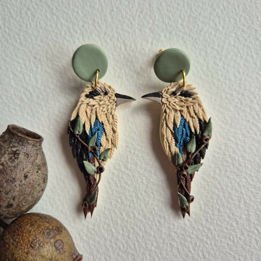 Kev Kookaburra in a Gum Tree Earrings