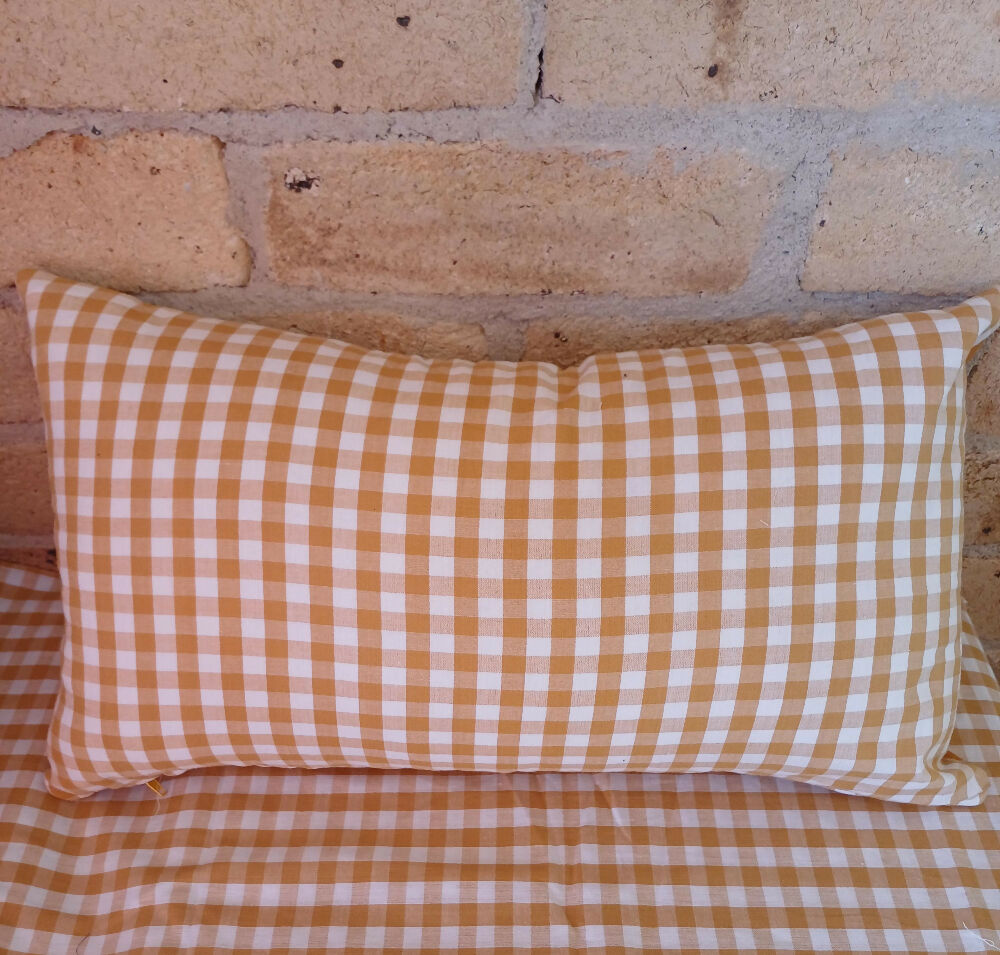 Patchwork Cushion - Liberty and Gingham