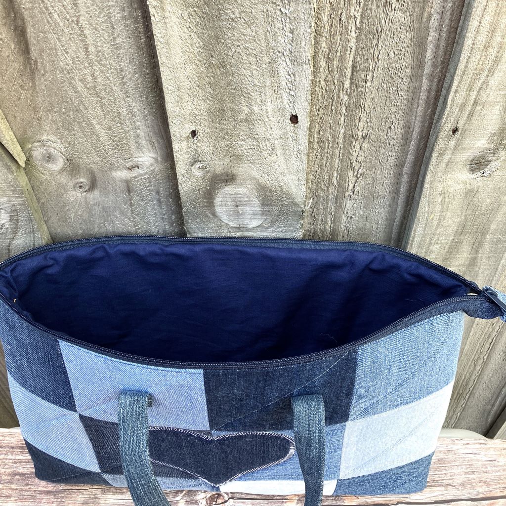 Upcycled Denim Gadget Sleeve