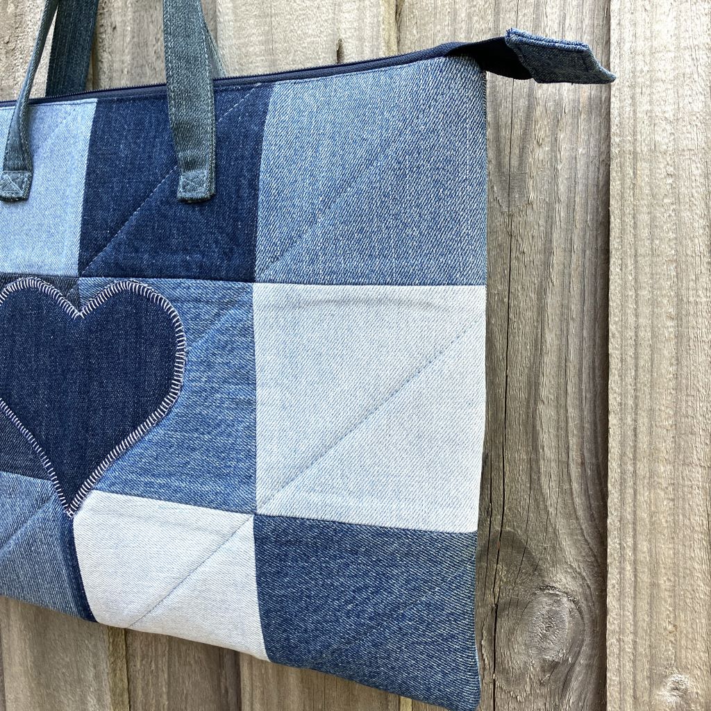 Upcycled Denim Gadget Sleeve