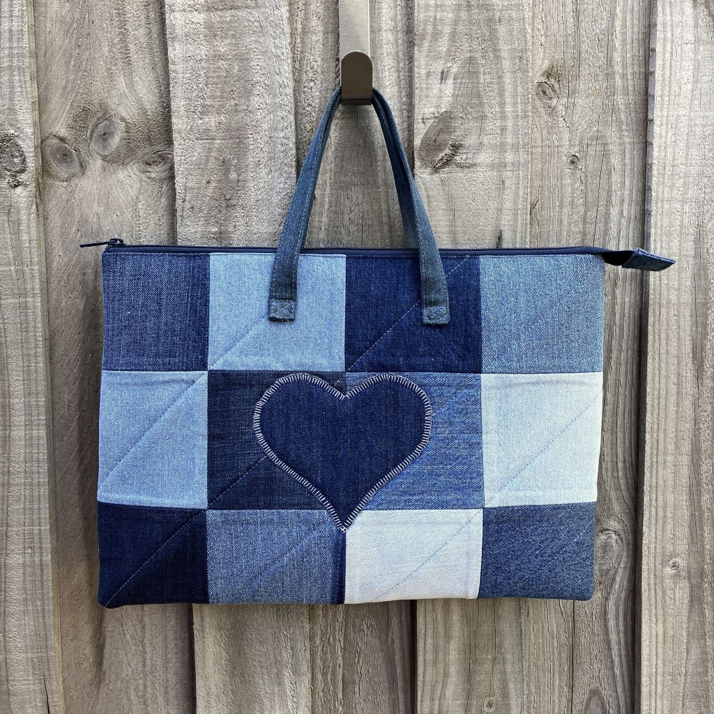 Upcycled Denim Gadget Sleeve