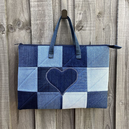 Upcycled Denim Gadget Sleeve