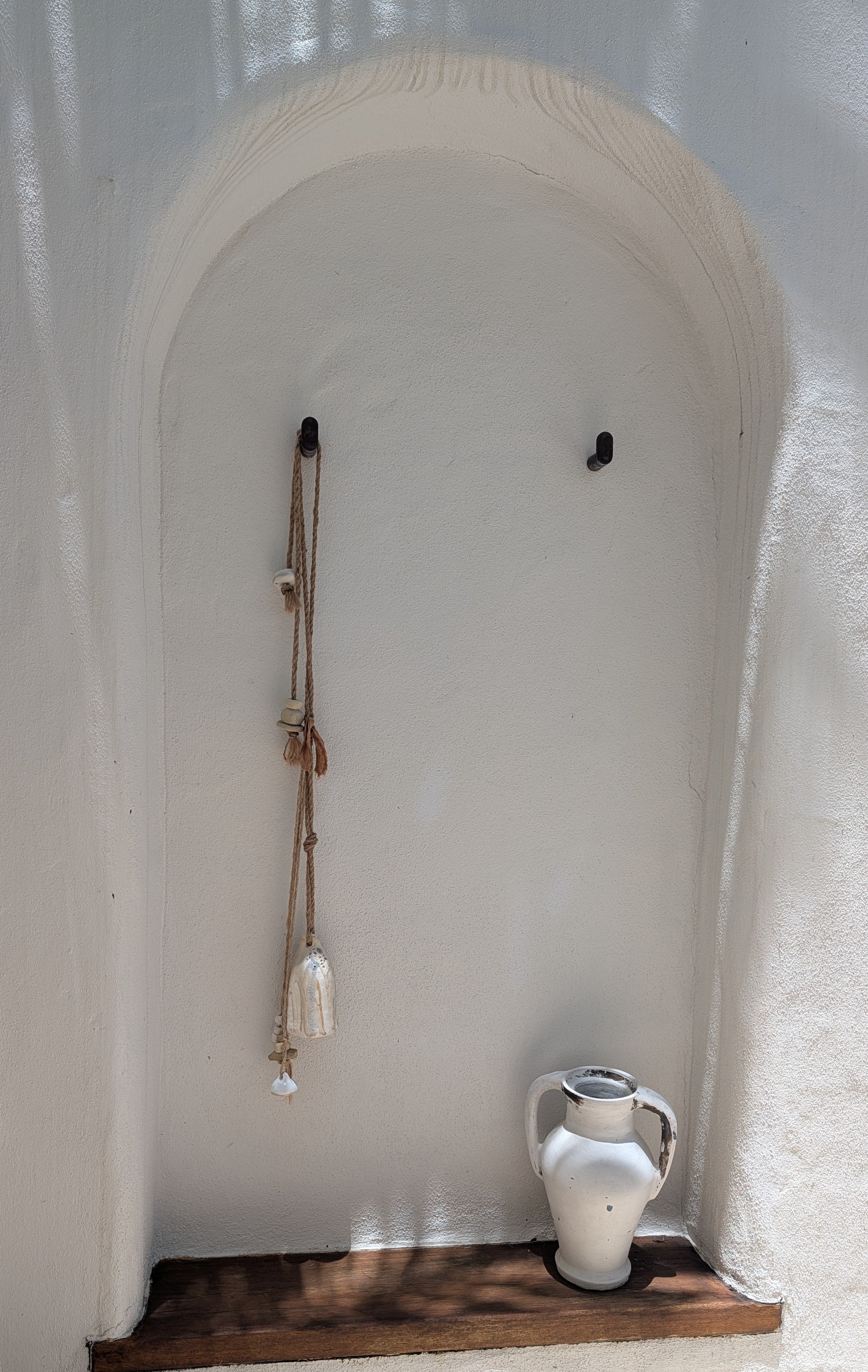 Contemporary Coastal Hanging Wall Art - Ceramic Bells, Chimes, Beads