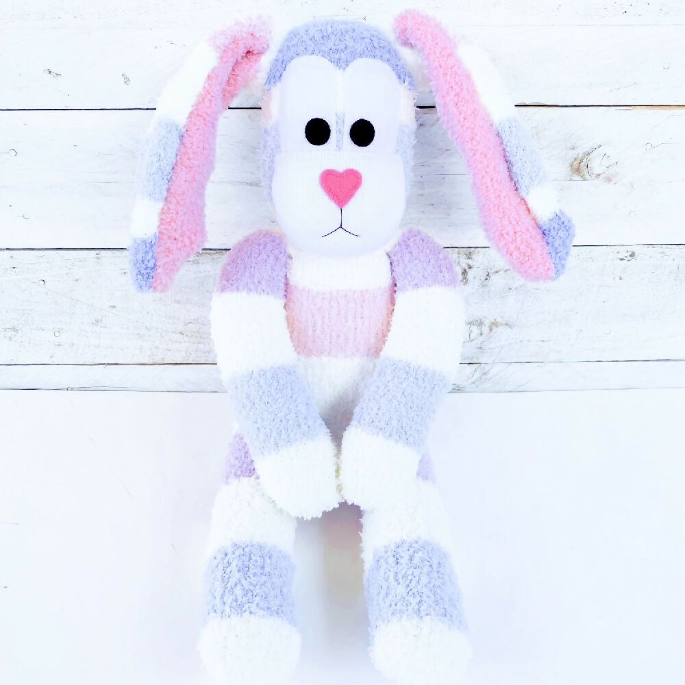 Bailey the Sock Bunny - Easter - READY TO SHIP soft toy