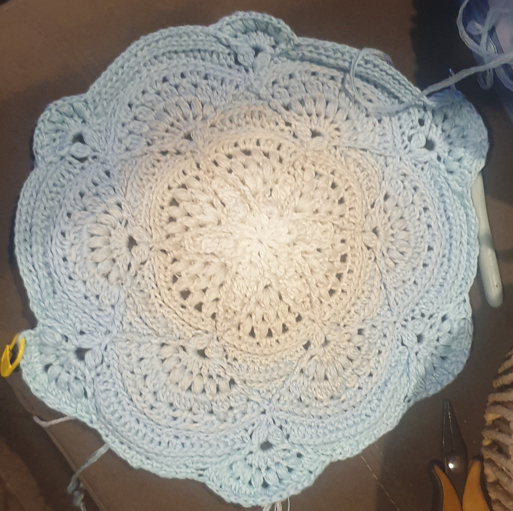 Beautiful beach themed crochet throw