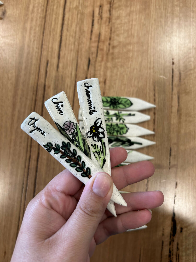 Set of 12 Herb Markers