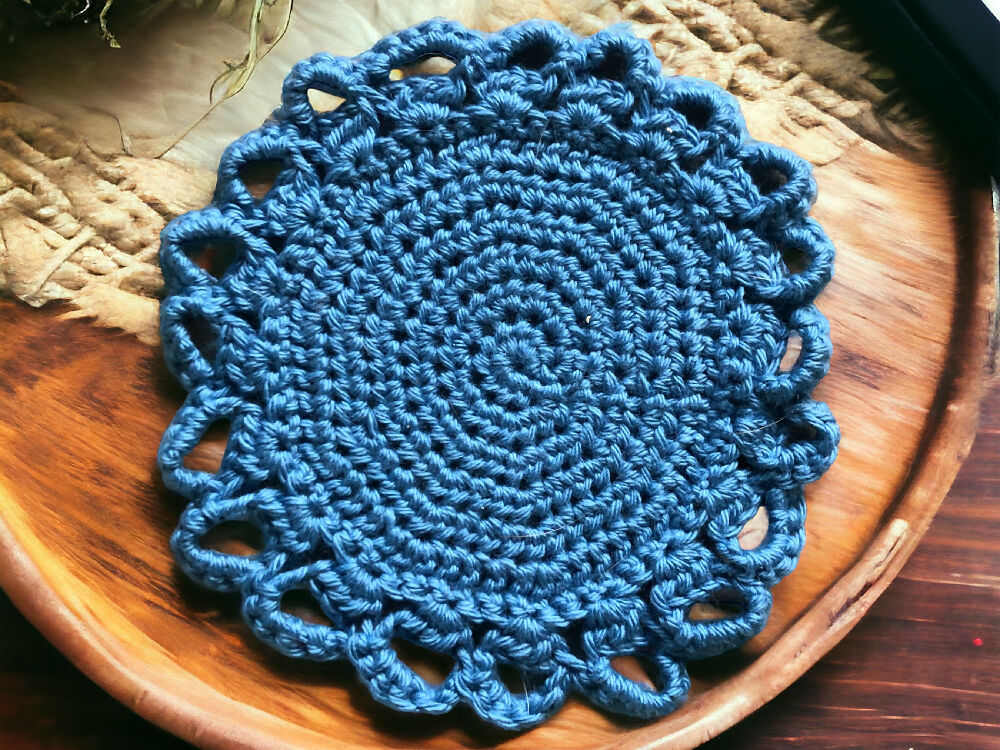 Candle Coaster Denim