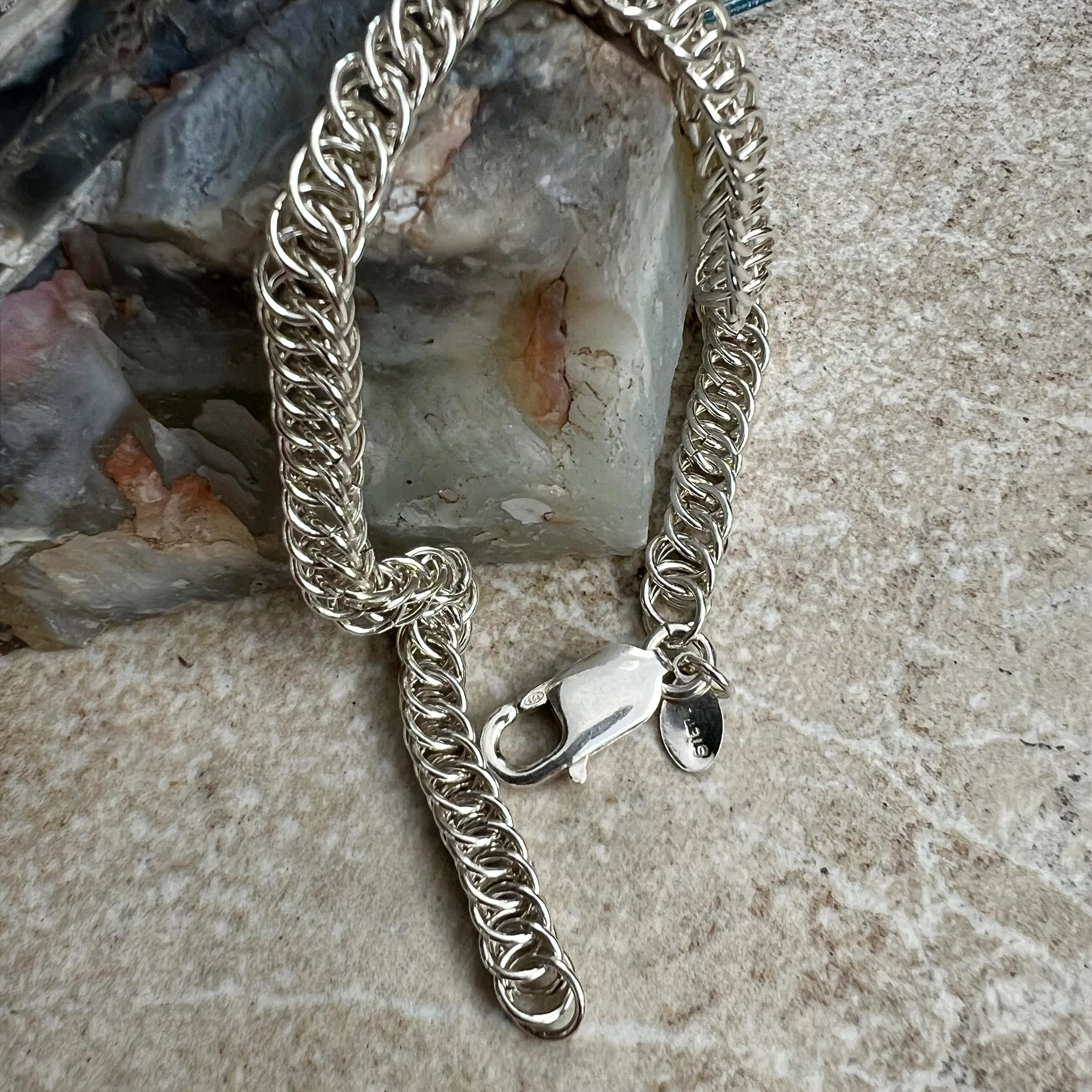 Sterling Silver Bracelet -"Snake"