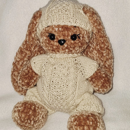 Handmade – Super Soft Bunny with 2-piece dress up set - BB044