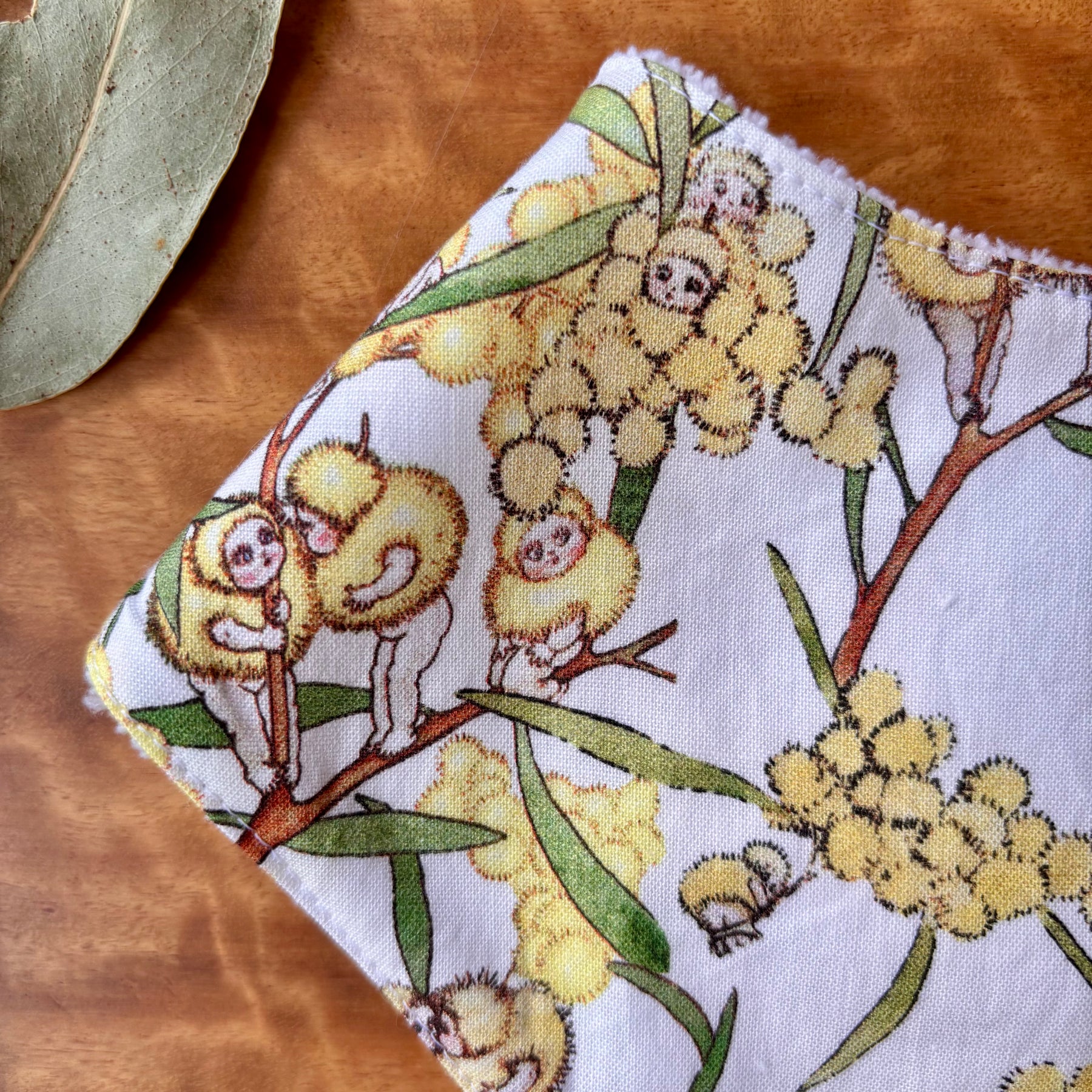 Baby Bib and Burp Cloth Set - Wattle Babies May Gibbs