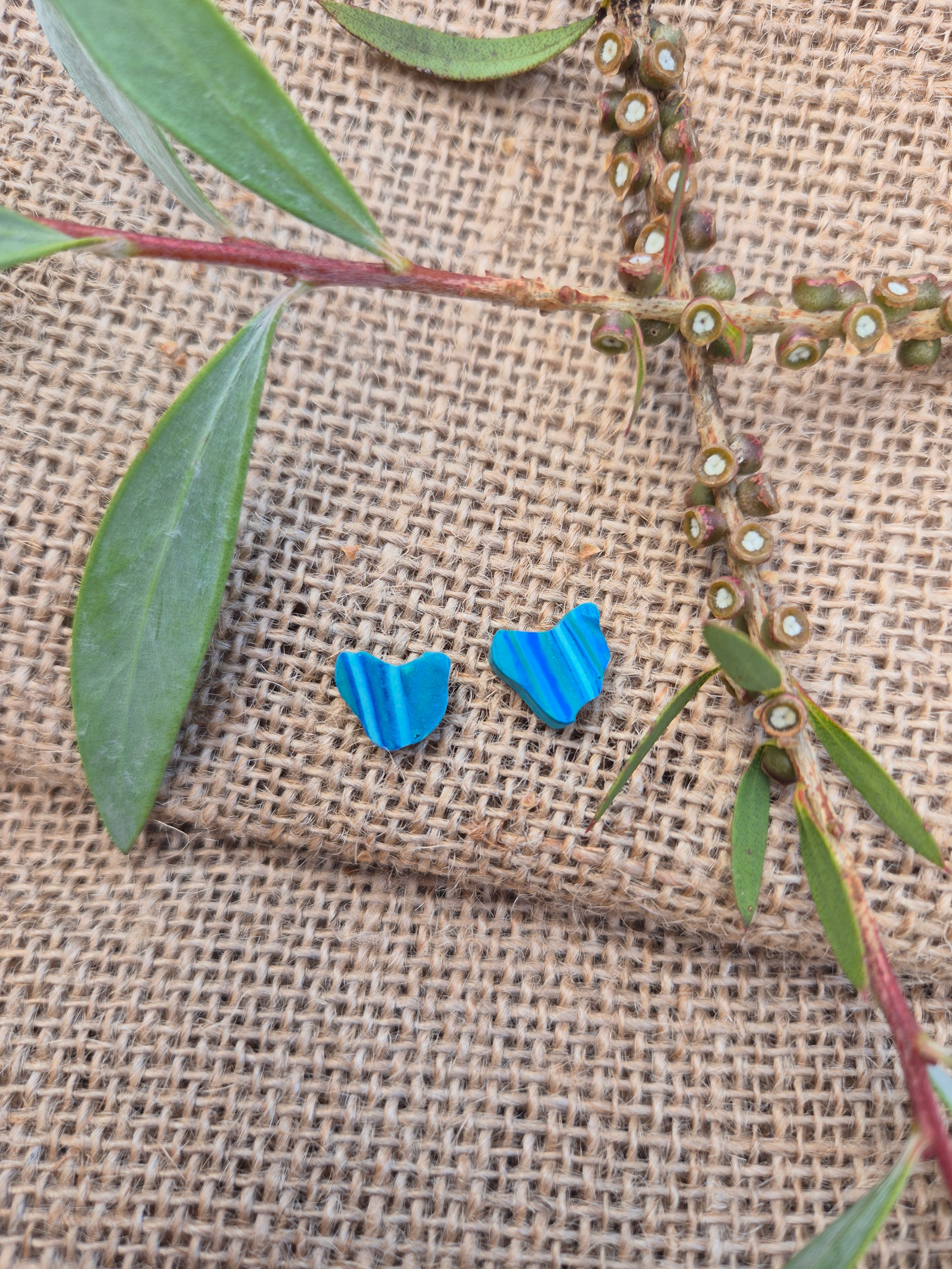 Map of Tasmania Earring Studs