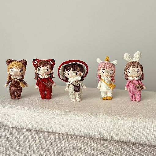 Made to Order | Forest Friend | Bunny | Mini | Crochet Baby Doll | 14cm