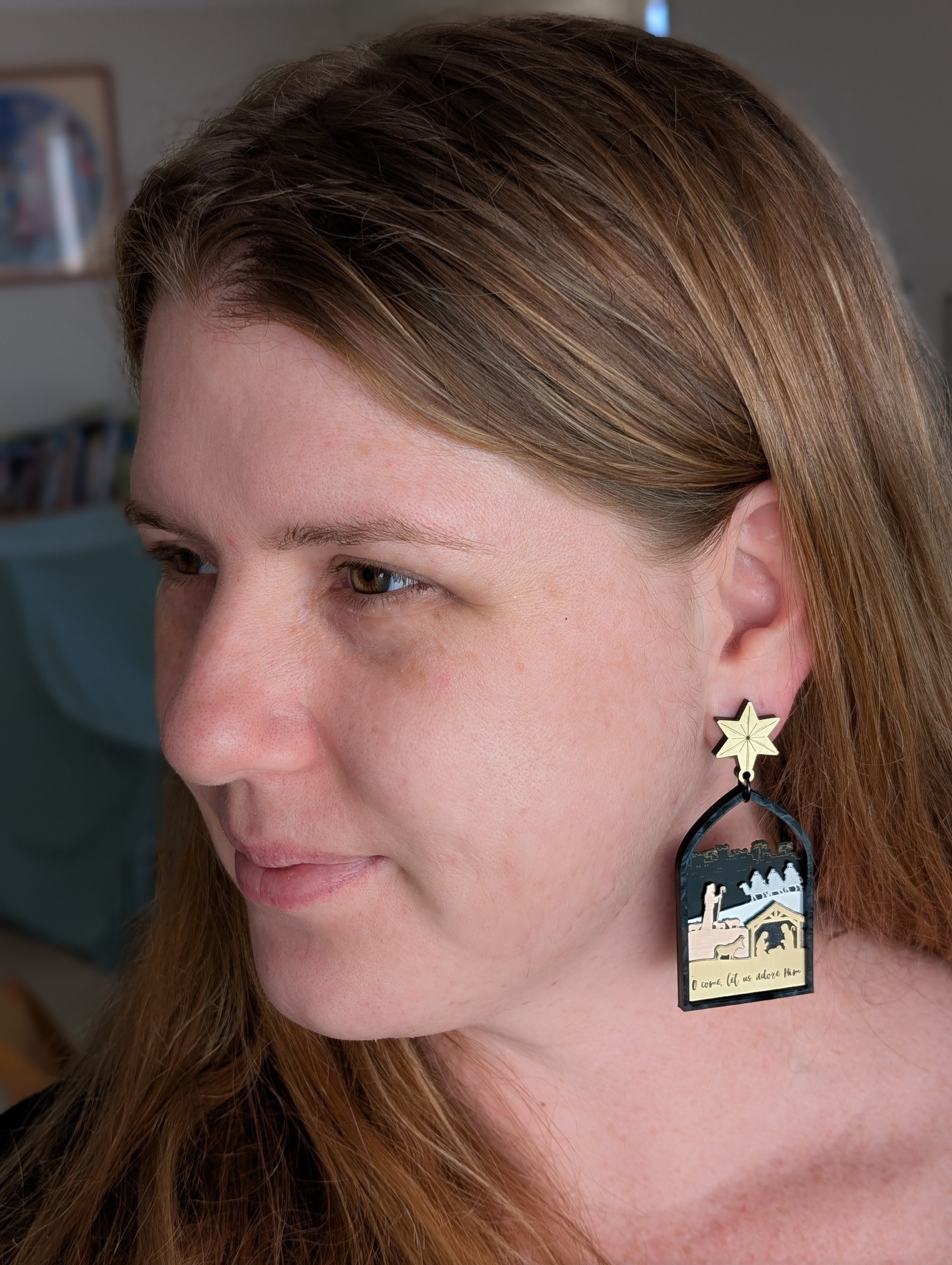 Pre-order: O Come let us adore Him Dangles