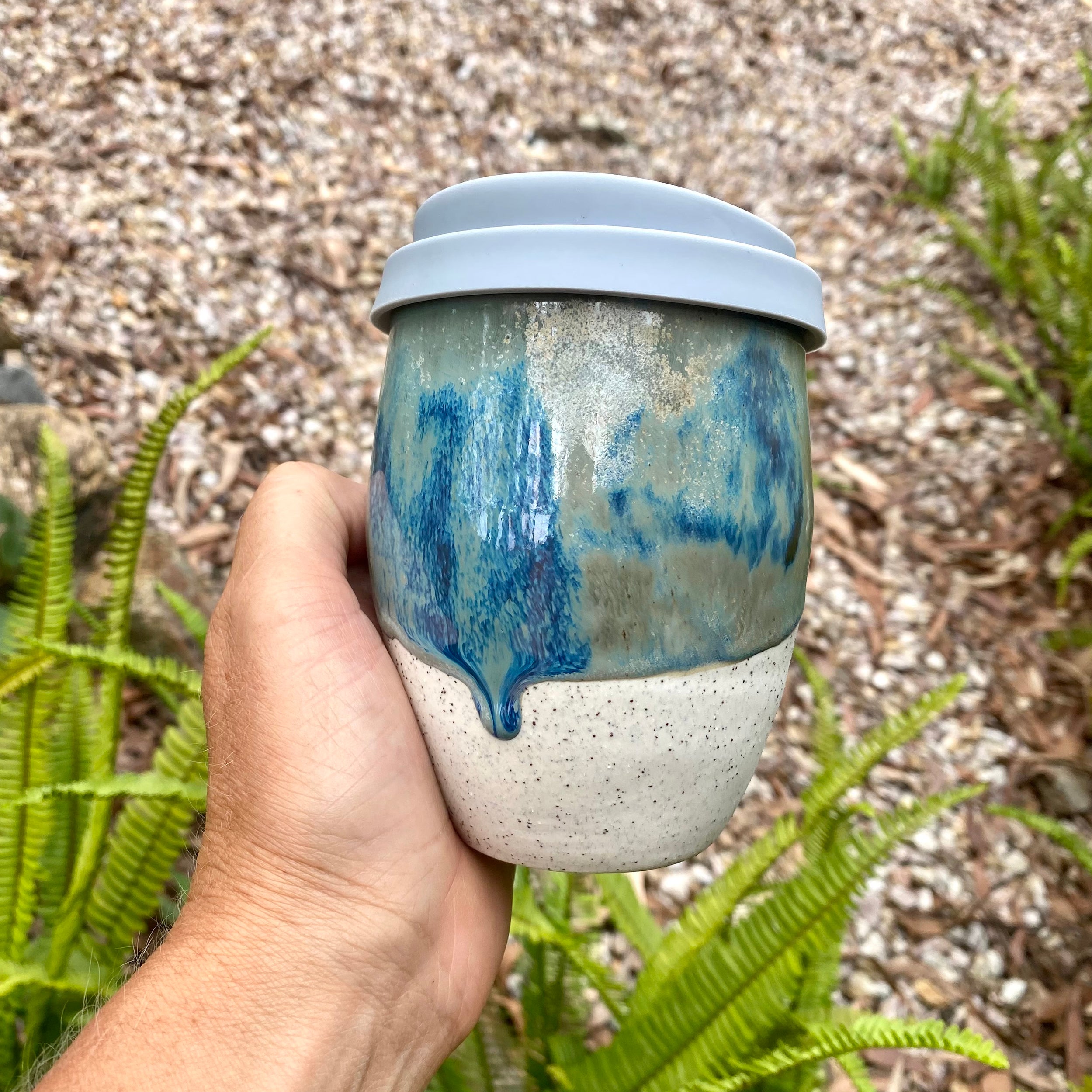 Travel Cup: Beach Break | Wheel Thrown Ceramic Cup