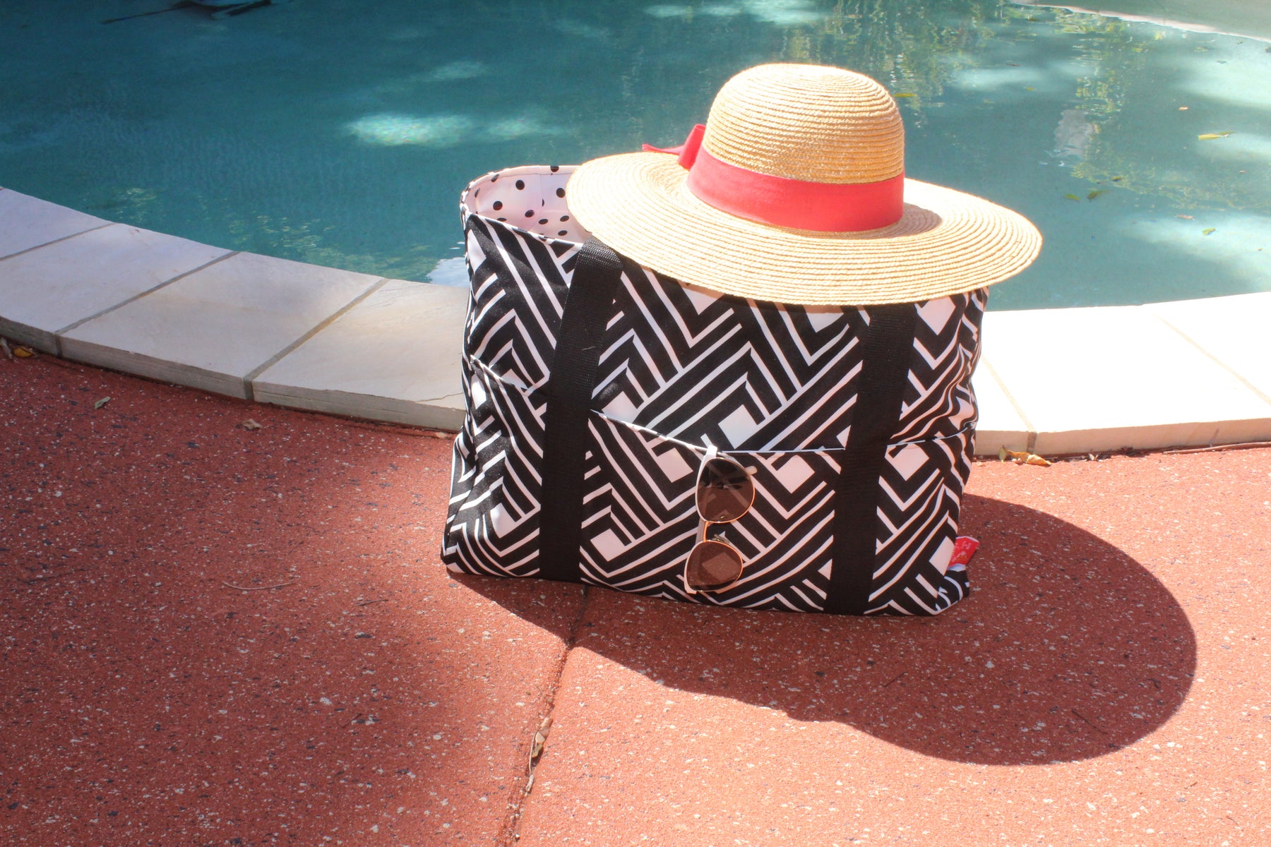 Black & White Beach Bag