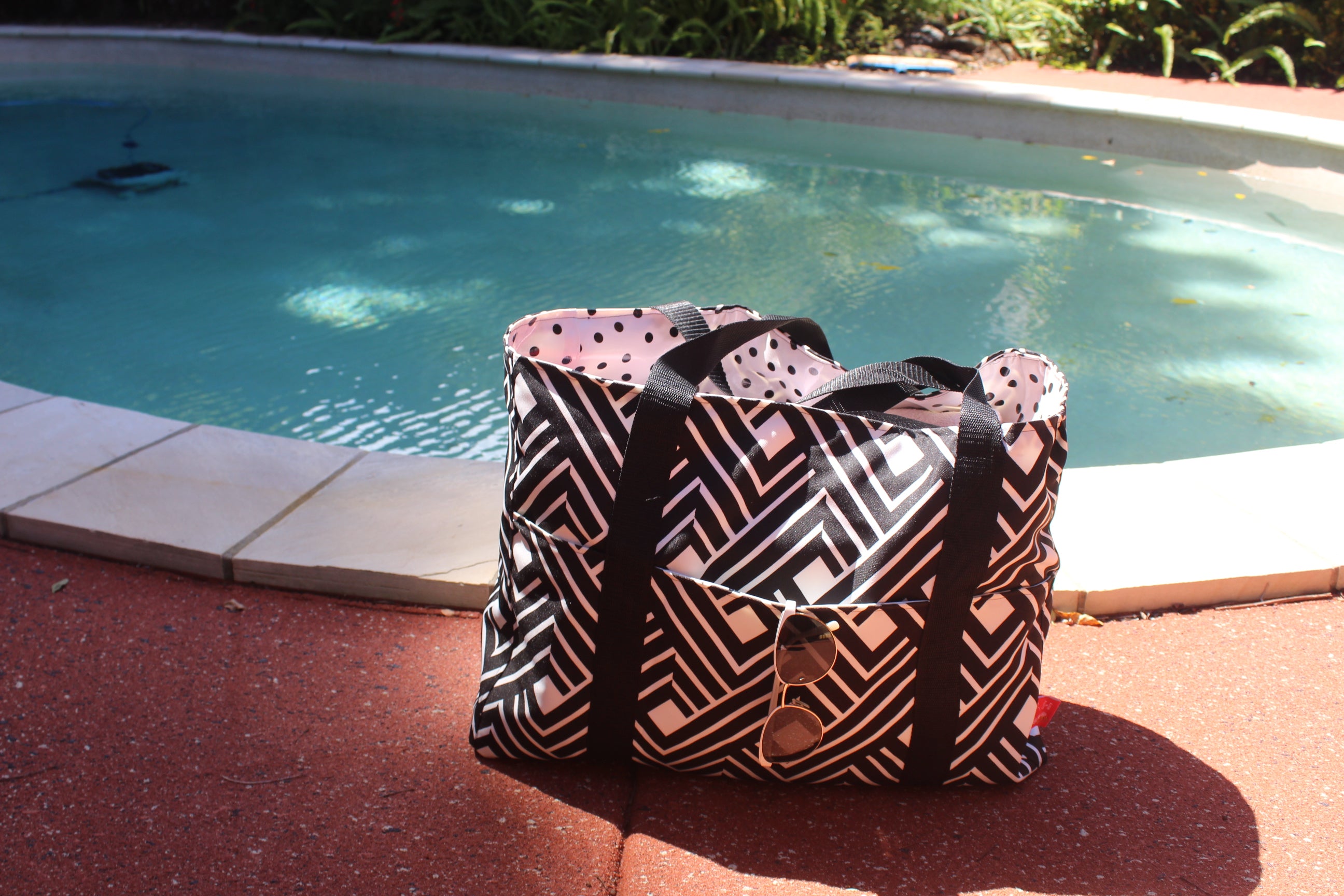 Black & White Beach Bag