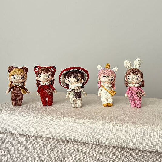 Made to Order | Forest Friend | Bear | Mini | Crochet Baby Doll | 14cm