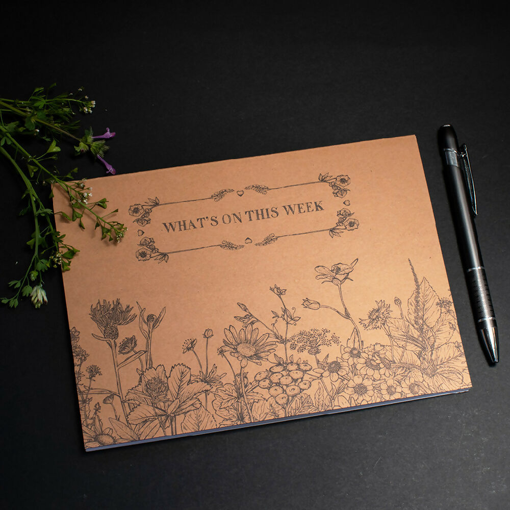 WILDFLOWER ECO WEEKLY PLANNER NOTEPAD