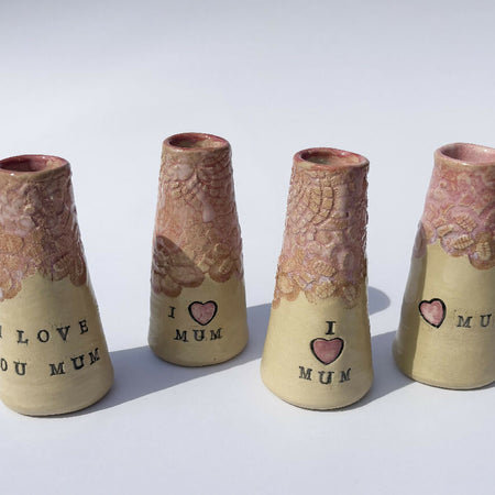 Mother's Day Ceramic Small Bud Vase