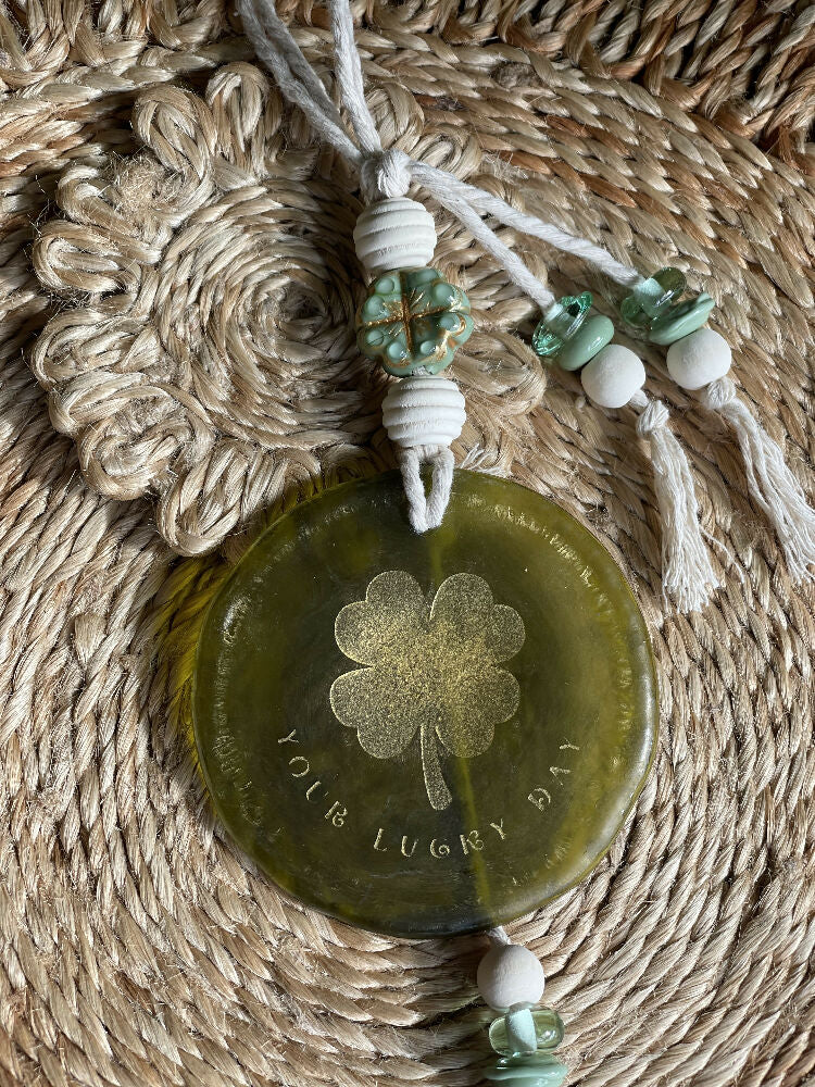 Lucky 4-Leaf Clover Hanging Ornament