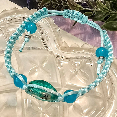 Macrame Bangles with Focal Beads