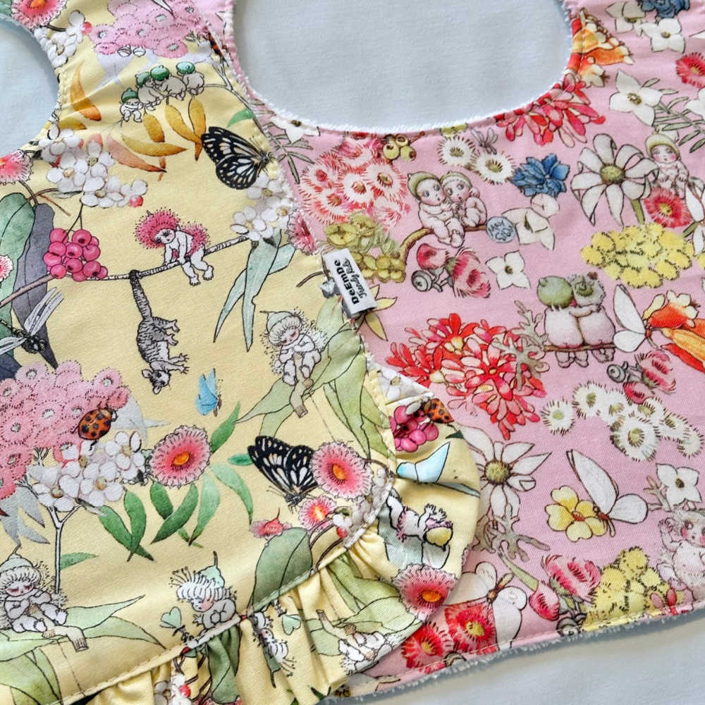 Baby Bib Set, May Gibbs – Large Size